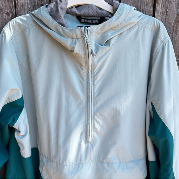 Carhartt Rain Defender, Womens XL, Shaded Spruce/Blue Surf Anorak Rain Jacket - Picture 2 of 10